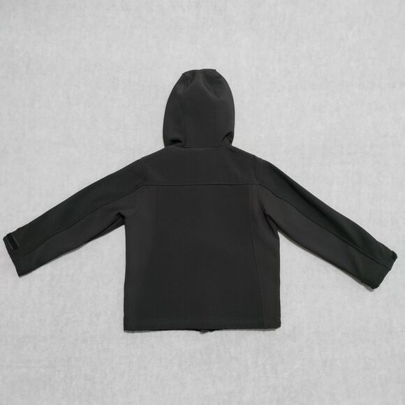 Snozu Performance Boys XS (4) Full Zip Hooded Jacket Black Adjustable Cuffs‎ EUC - Picture 2 of 10